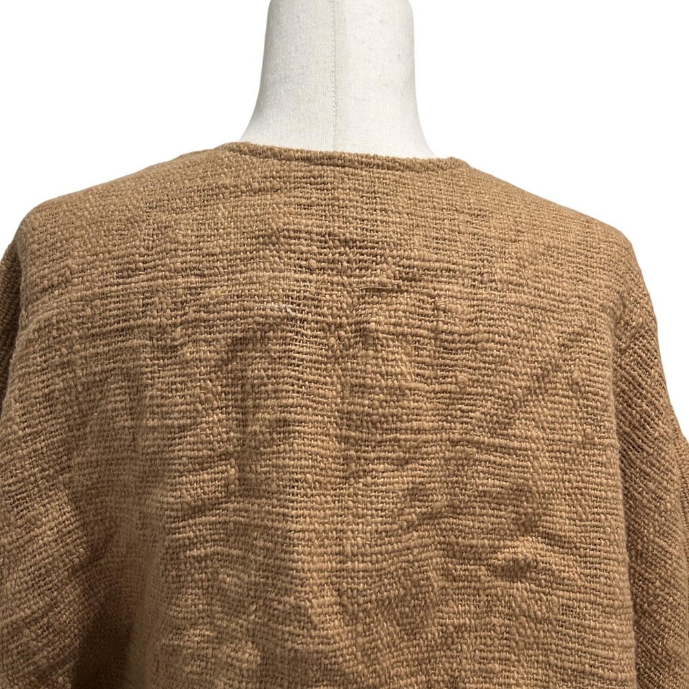 Nomad the Label Small / Medium Bloom Cotton Shrug in Desert Sand Boxy Boho - Picture 11 of 13